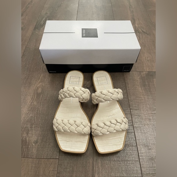 Dolce Vita Indy Braided Sandal Ivory Stella Cream Size 9 - Picture 5 of 6